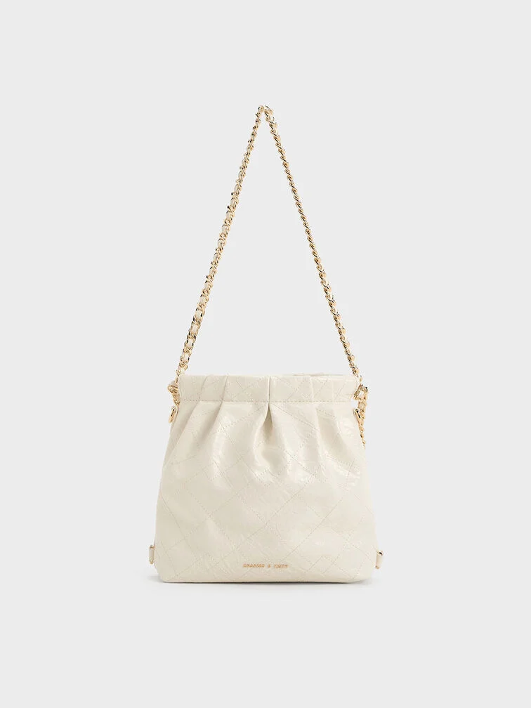 Duo Chain-Handle Two-Way Backpack