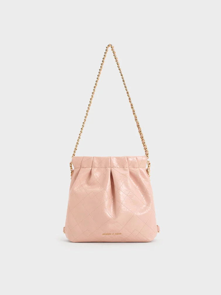 Duo Chain-Handle Two-Way Backpack