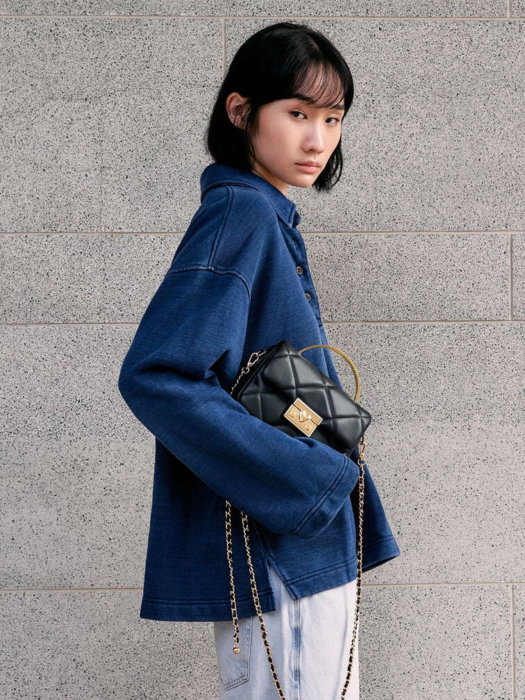 Quilted Boxy Tote Bag