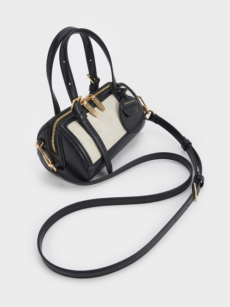 NEWEnola Canvas Two-Tone Bowling Bag