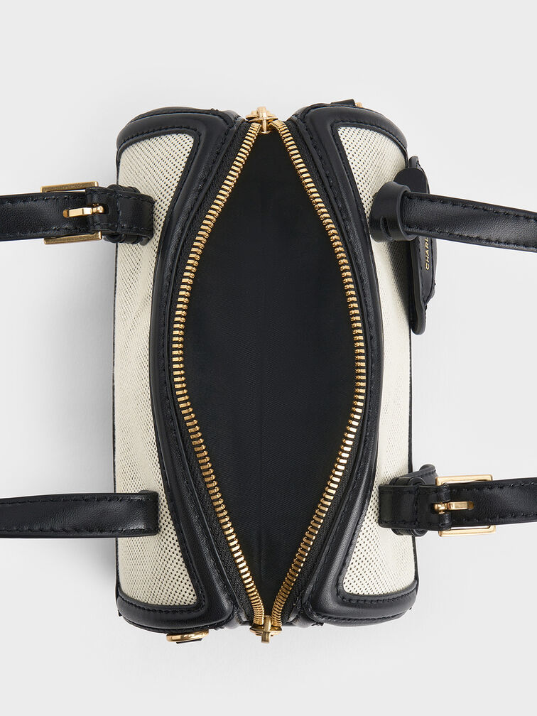 NEWEnola Canvas Two-Tone Bowling Bag