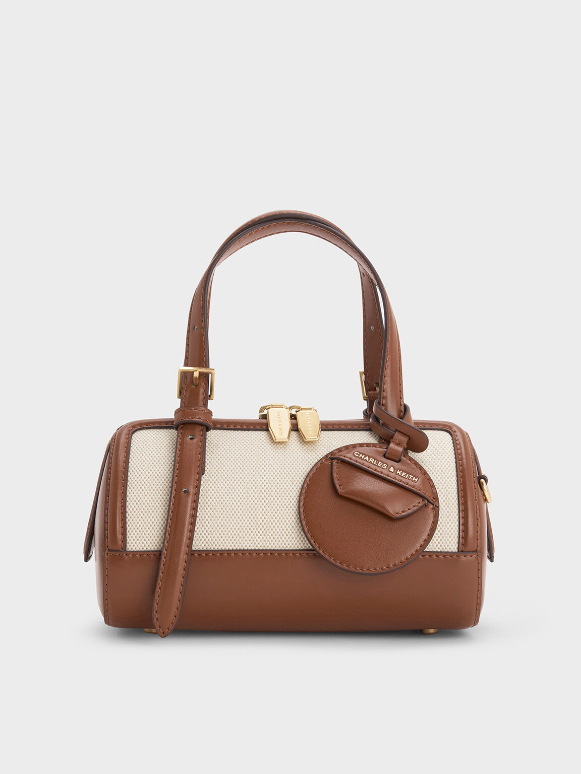 NEWEnola Canvas Two-Tone Bowling Bag