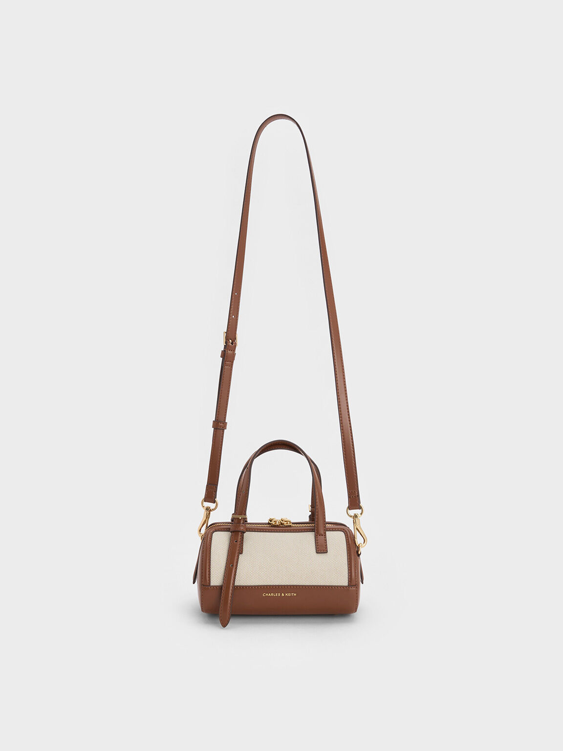 NEWEnola Canvas Two-Tone Bowling Bag