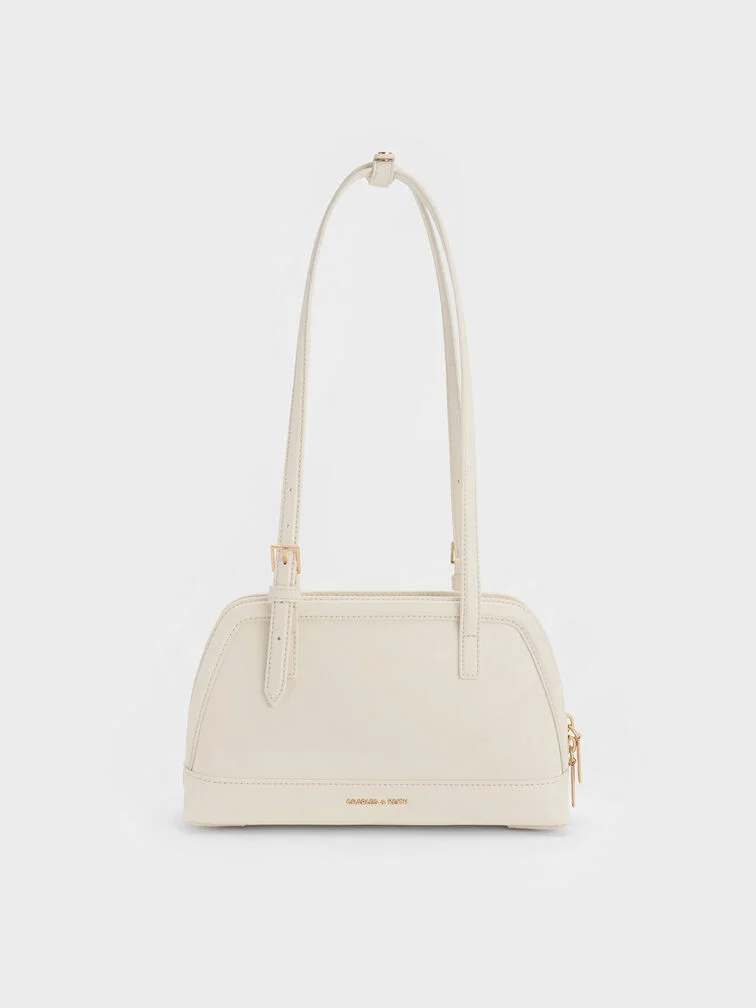 Enola Canvas Two-Tone Elongated-Handle Bag