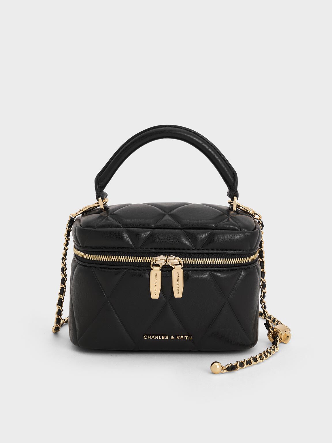 Arwen Quilted Top Handle Vanity Bag