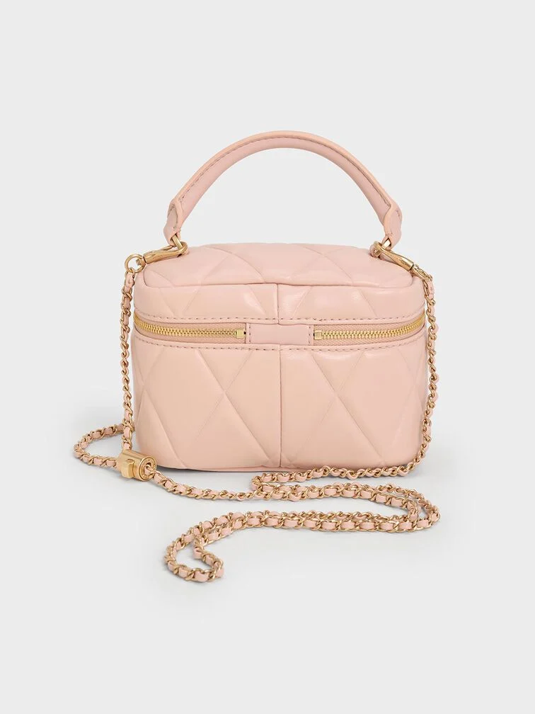 Arwen Quilted Top Handle Vanity Bag