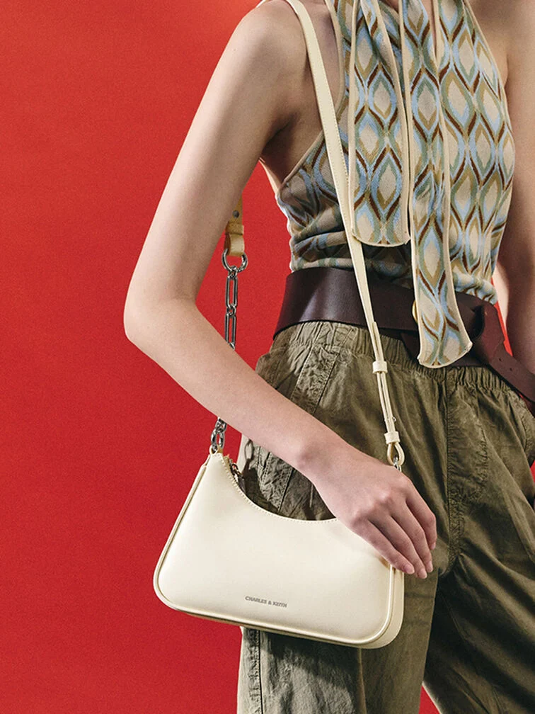 Lane Chain-Link Shoulder Bag