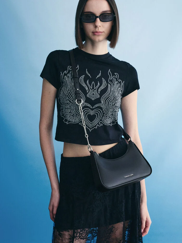 Lane Chain-Link Shoulder Bag