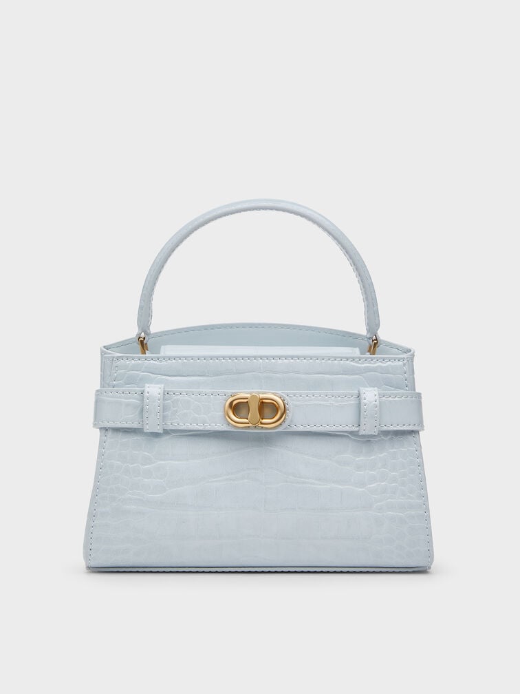 Aubrielle Croc-Effect Top Handle Bag