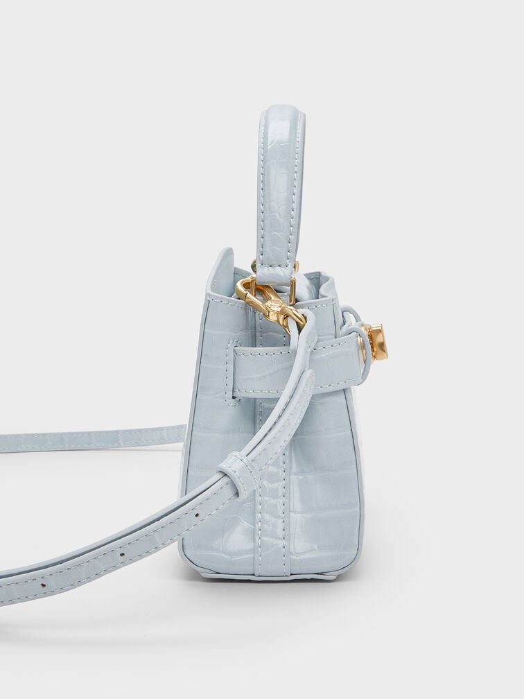 Aubrielle Croc-Effect Top Handle Bag