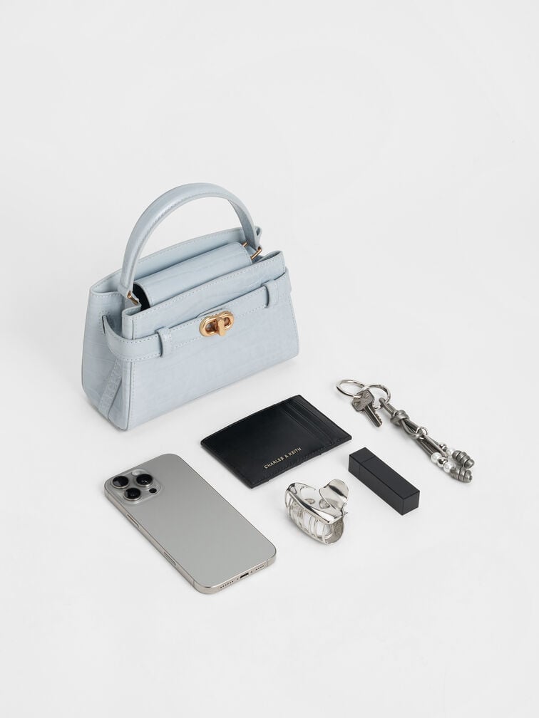 Aubrielle Croc-Effect Top Handle Bag
