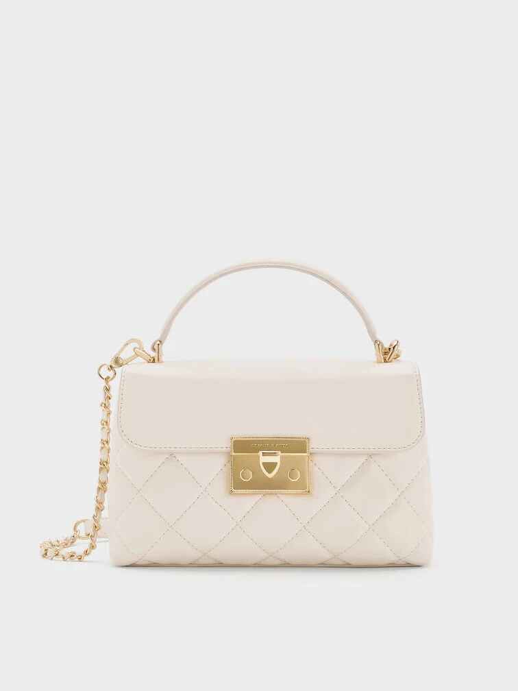 Alva Quilted Top Handle Bag