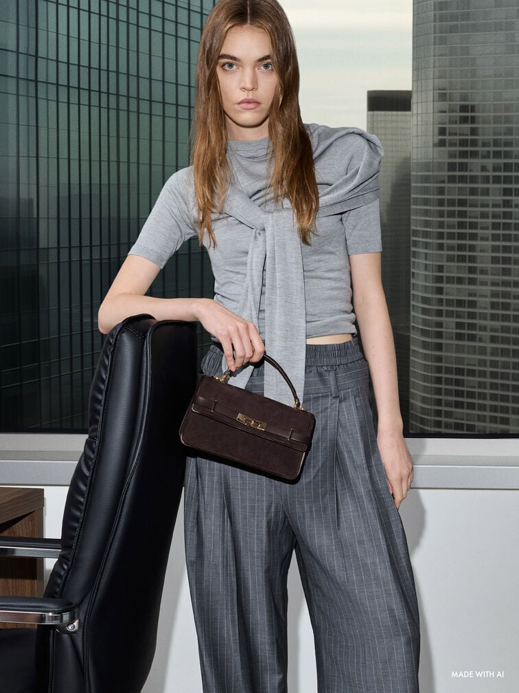Arlet Belted Top Handle Bag