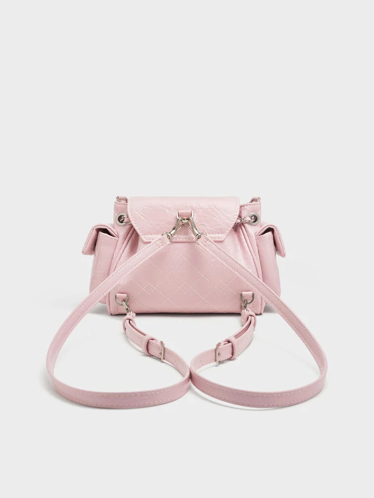 Duo Quilted Two-Way Front Flap Backpack