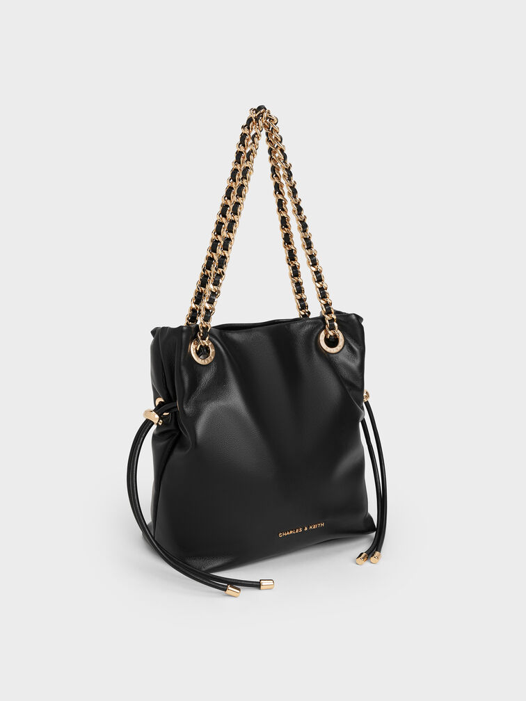 Arya Braided-Strap Double-Handle Crossbody Bag