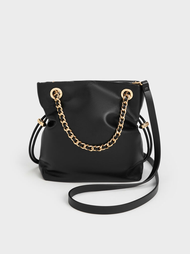 Arya Braided-Strap Double-Handle Crossbody Bag