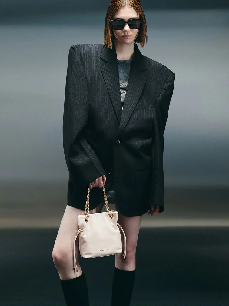 Arya Braided-Strap Double-Handle Crossbody Bag