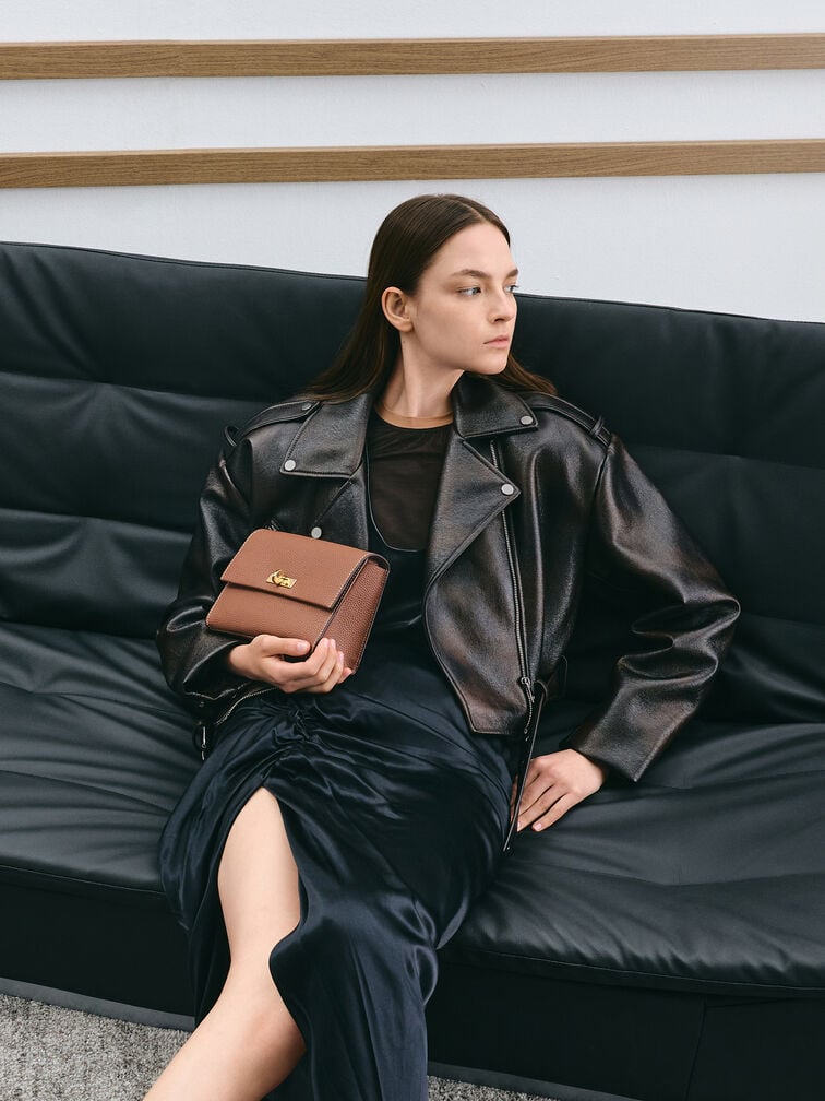 Chance Turn-Lock Crossbody Bag