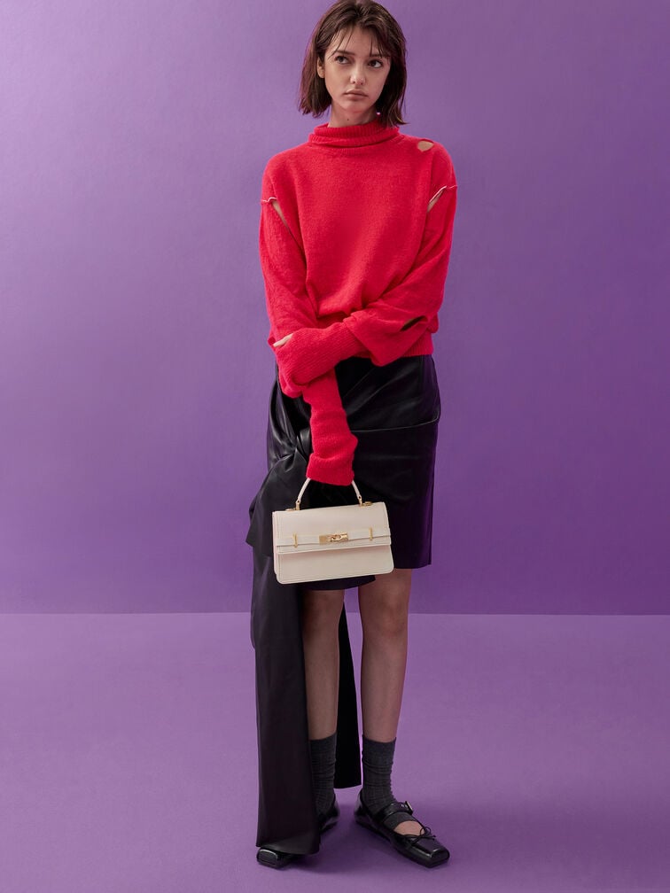 Arlet Belted Top Handle Bag