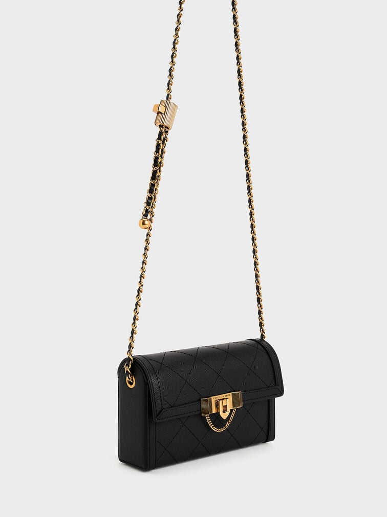 Tallulah Quilted Clutch Bag