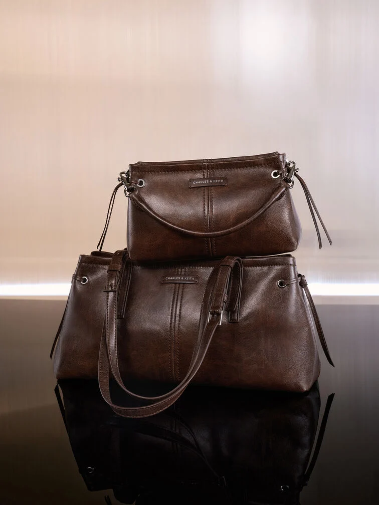 Noane Elongated-Handle Shoulder Bag