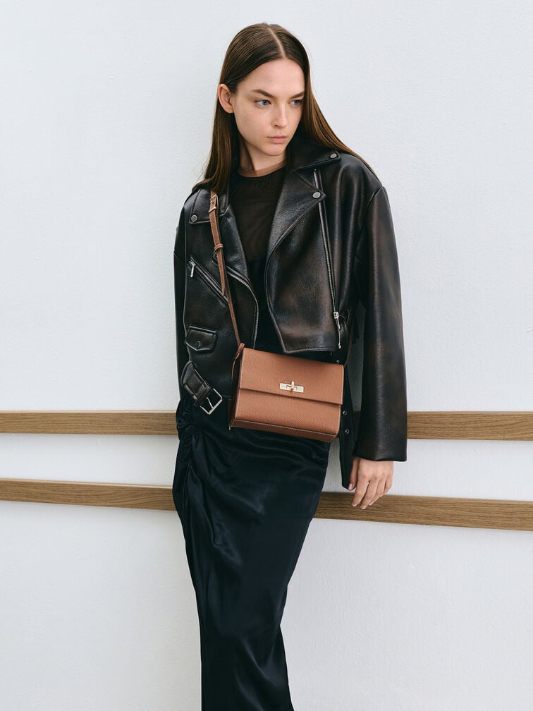 Chance Turn-Lock Crossbody Bag