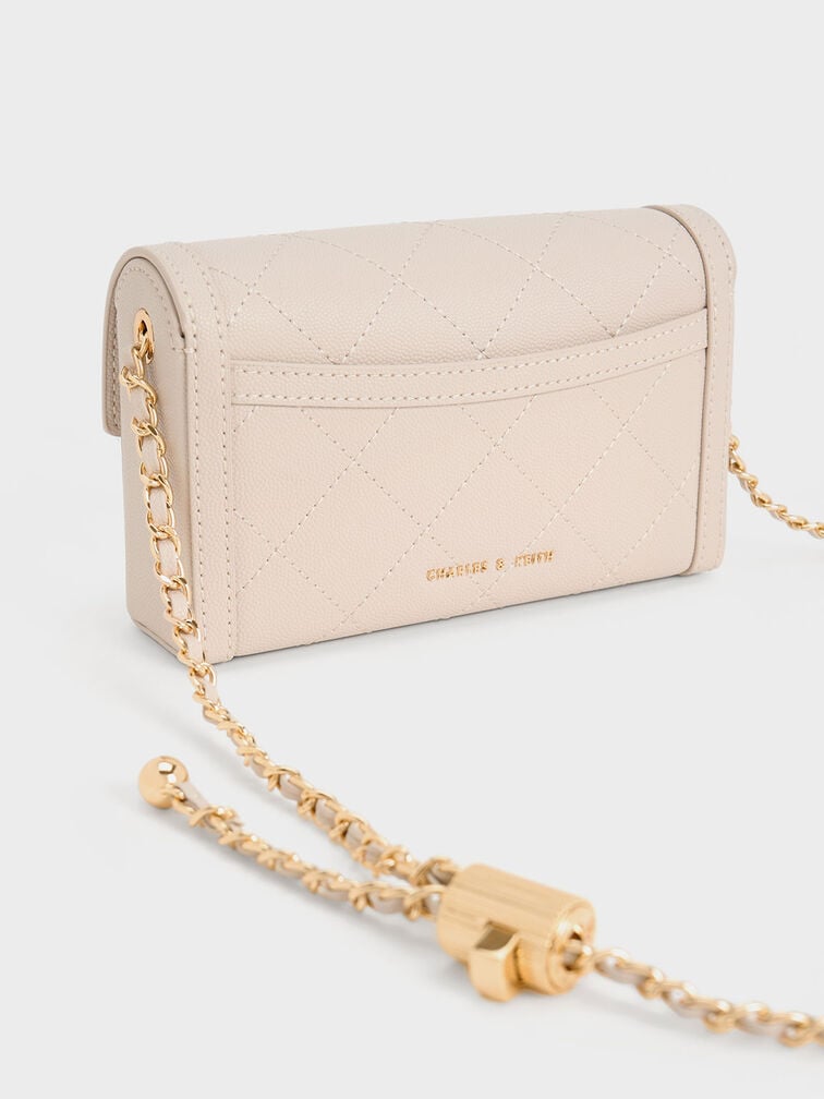 Tallulah Quilted Clutch Bag