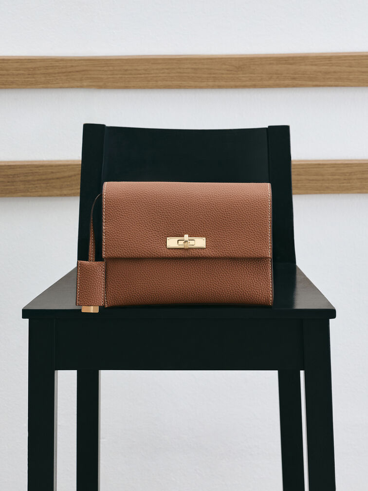 Chance Turn-Lock Crossbody Bag