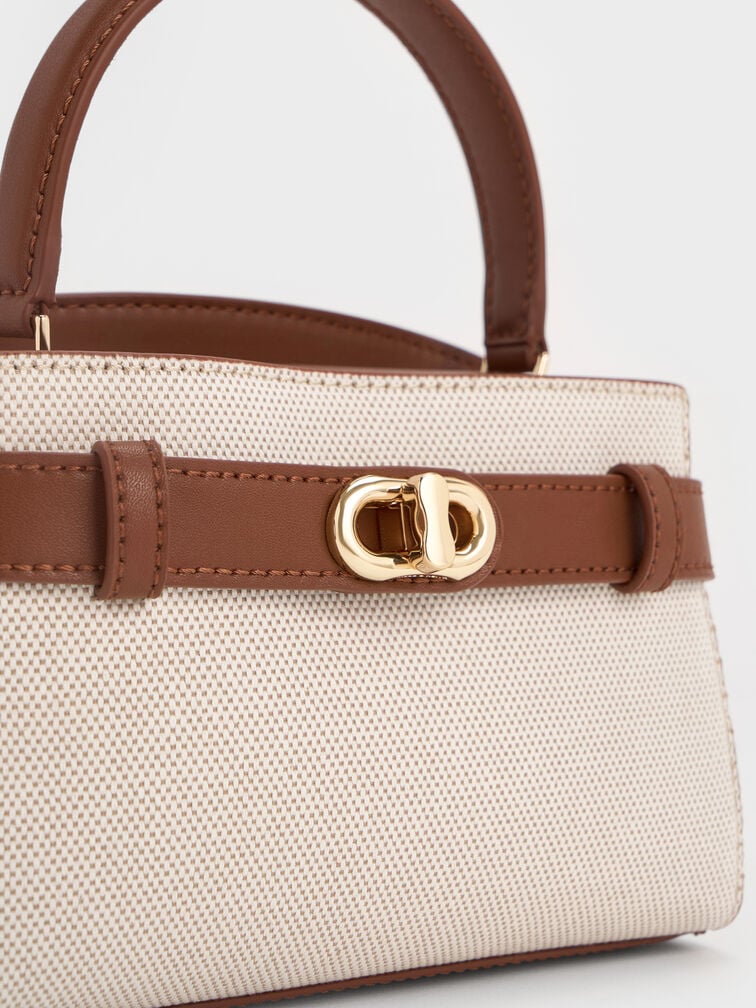 Aubrielle Belted Top Handle Bag