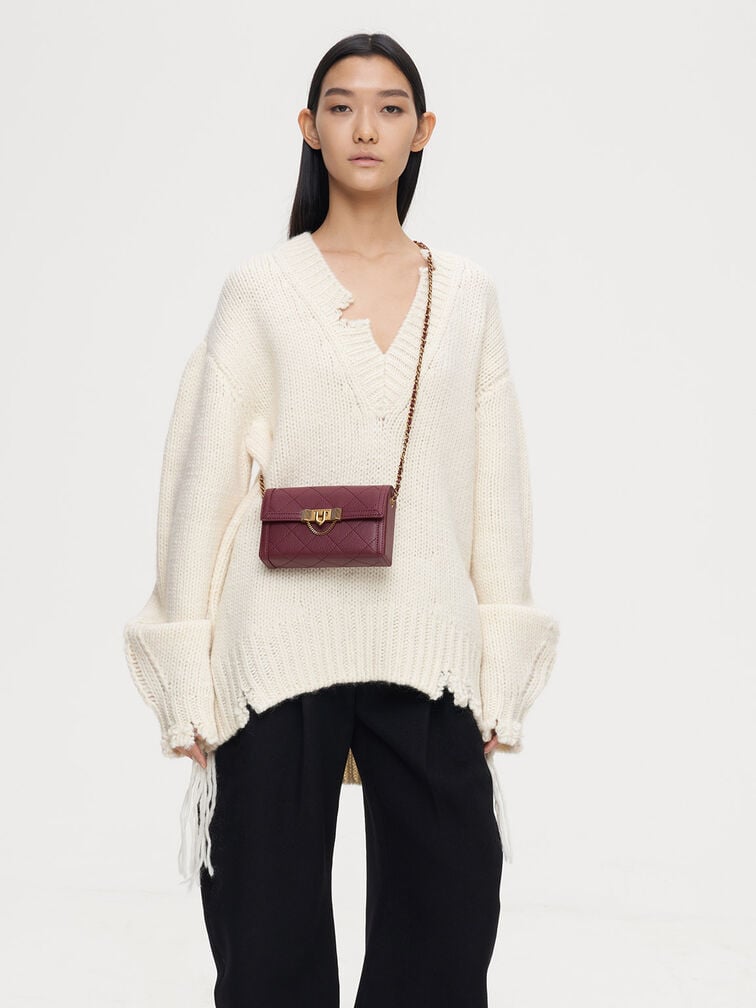 Tallulah Quilted Clutch Bag