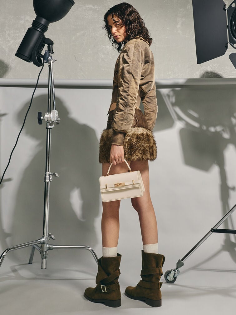 Arlet Belted Top Handle Bag