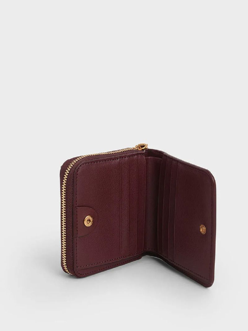 Front Flap Zip-around Mini Wallet