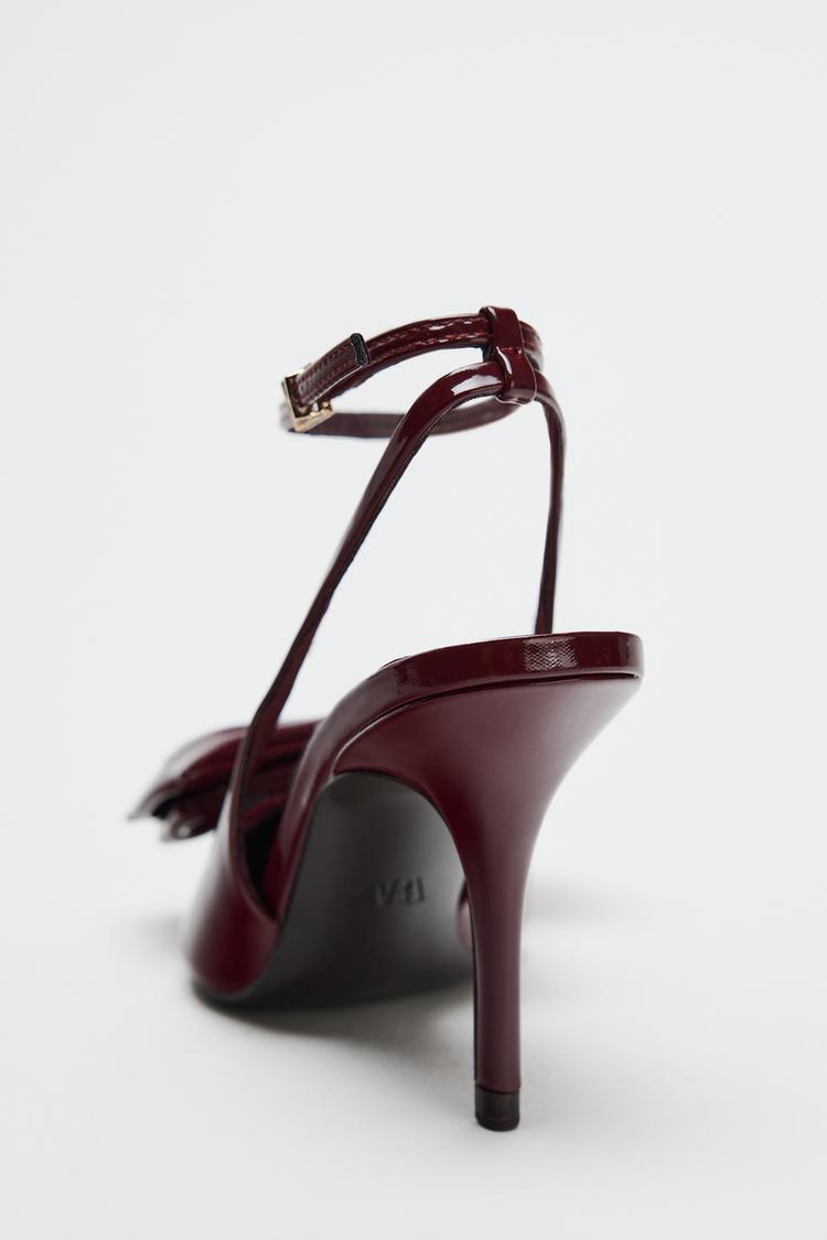 BOW STILETTO SLINGBACKS