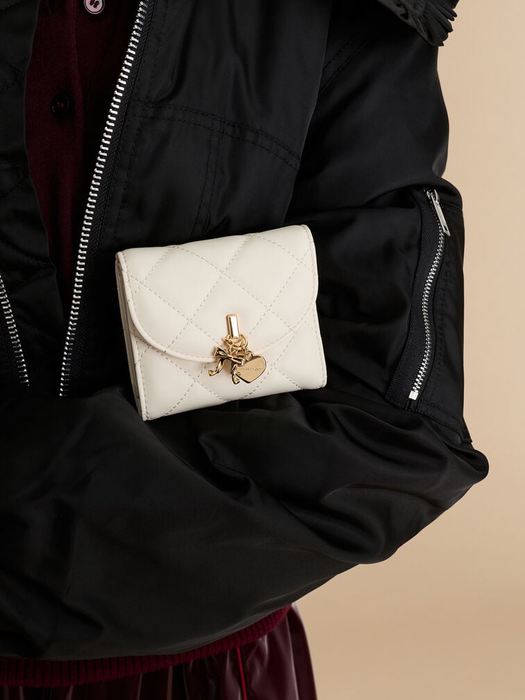 Arrietty Quilted Curved-Flap Wallet