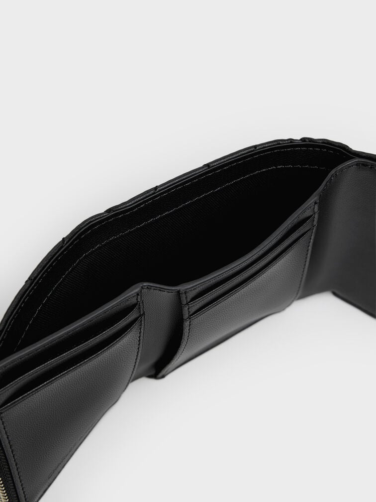 Arrietty Quilted Curved-Flap Wallet