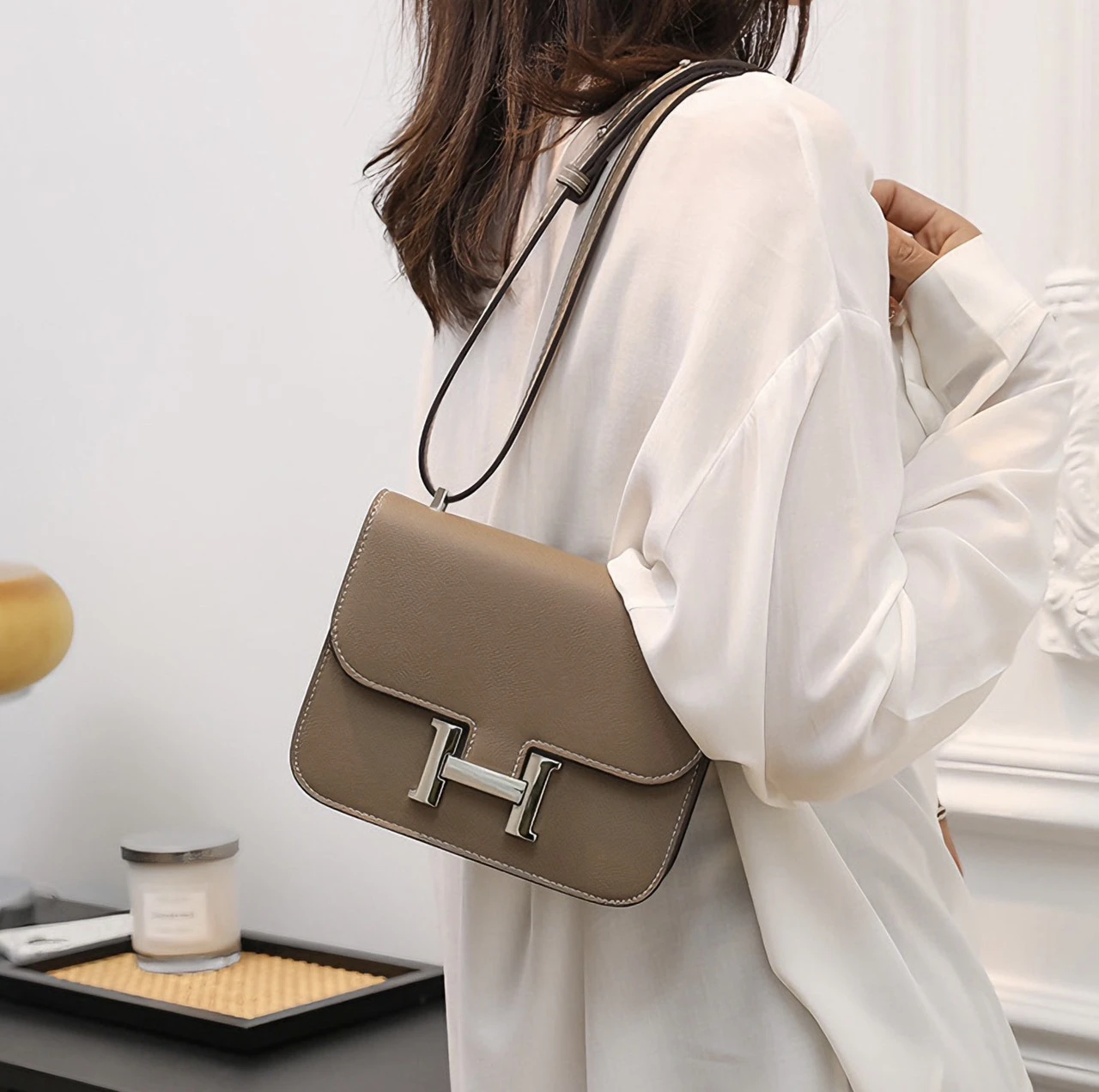 Túi đeo chéo Nữ Hermès Constance
