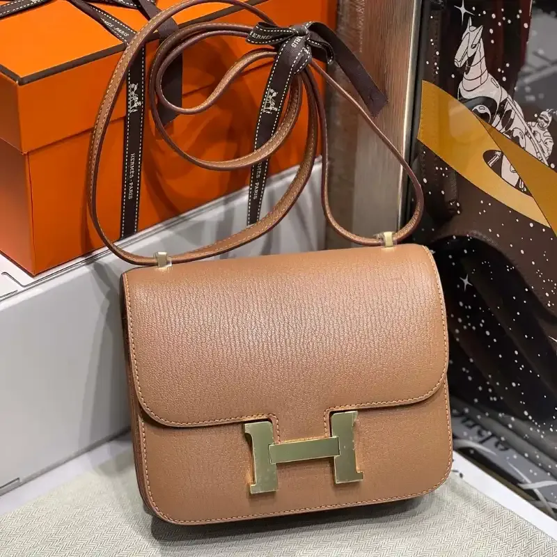 Túi Hermes Constance 19 da Chevre Mysore