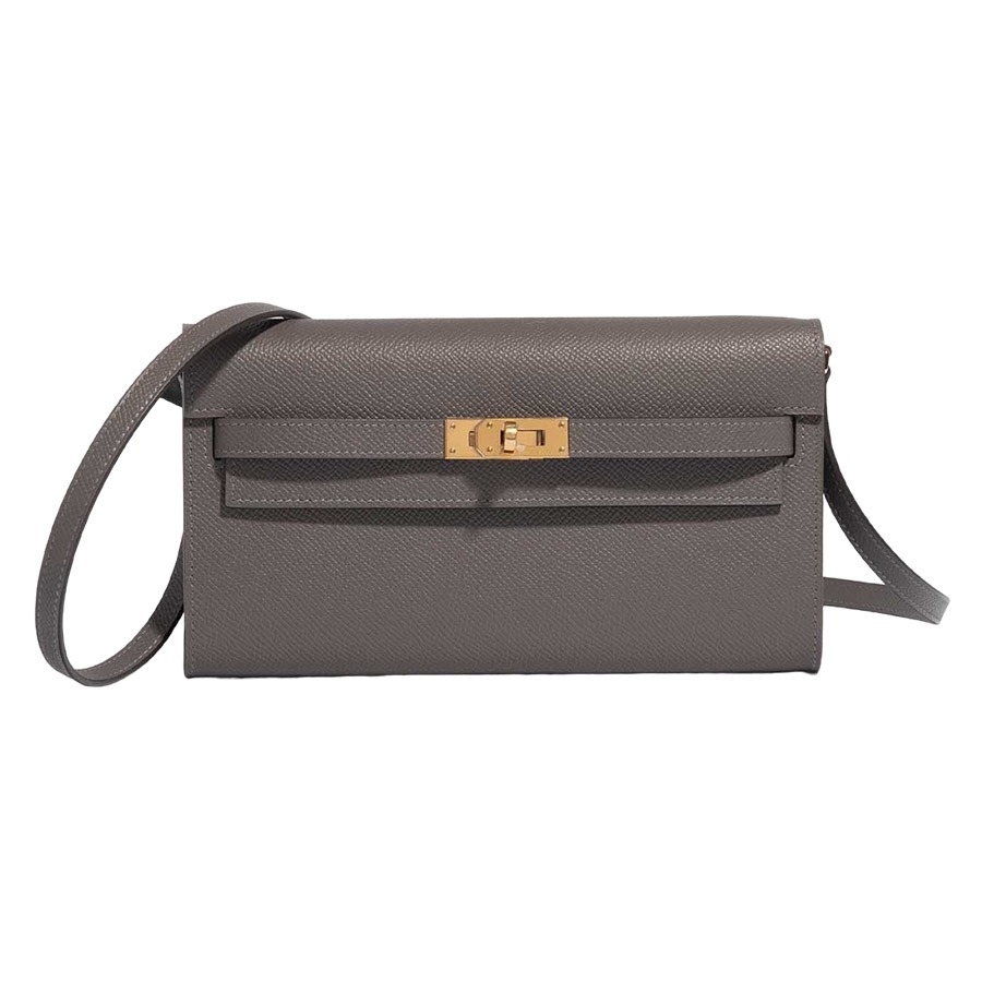 Túi Đeo Chéo Hermès K-togo Gris Meyer GHW Epsom