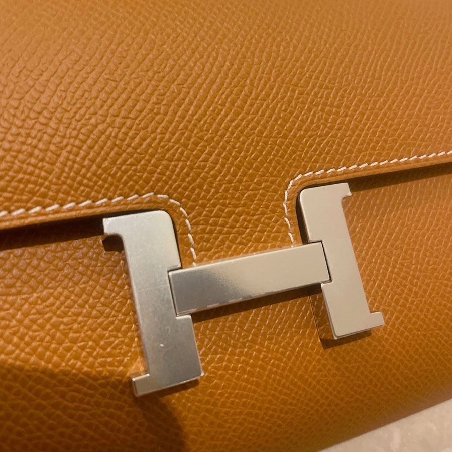 Túi Đeo Chéo Nữ Hermès Constance Long To-Go Gold Epsom Leather