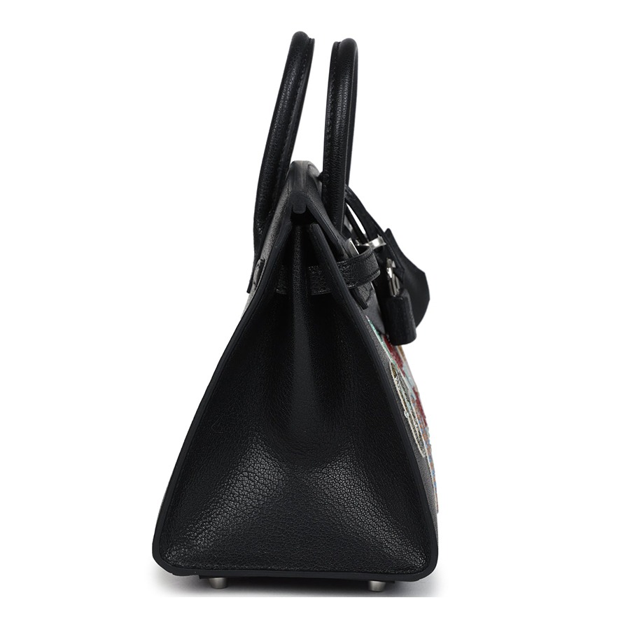 Túi Xách Tay Nữ Hermès Birkin 20 Sellier Bouclerie Moderne Black Chèvre Palladium