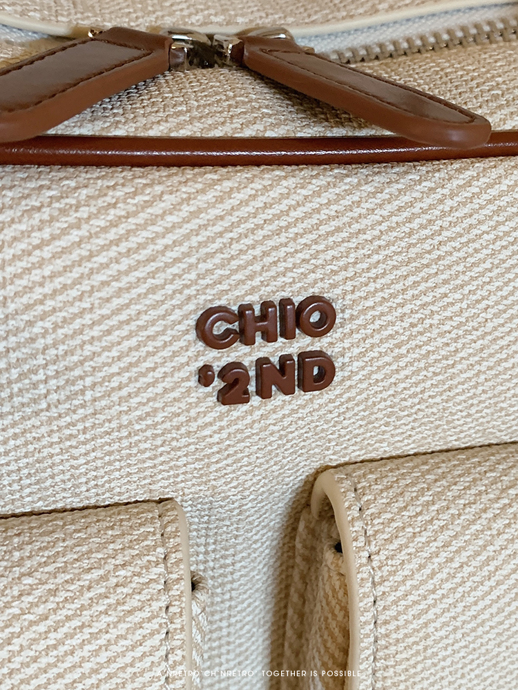 Túi xách nữ Nanfeng Chio2nd retro màu be