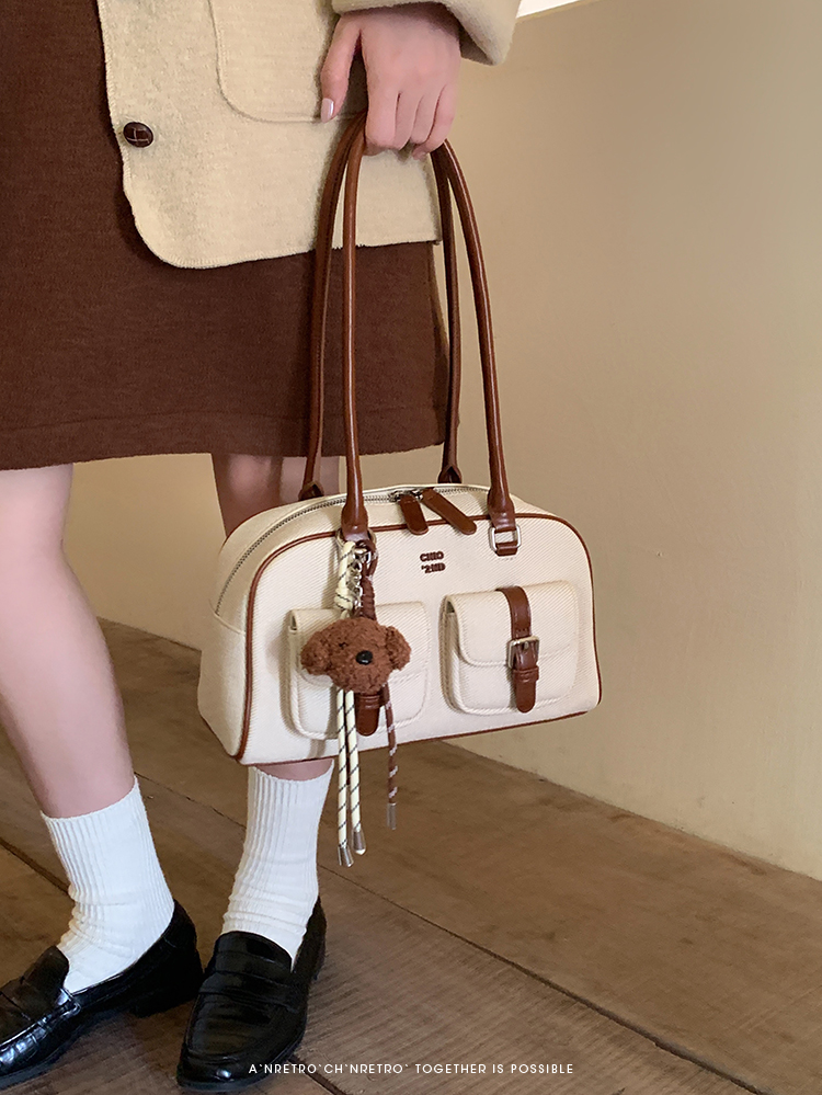 Túi xách nữ Nanfeng Chio2nd retro màu be