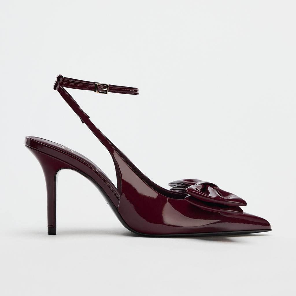 BOW STILETTO SLINGBACKS