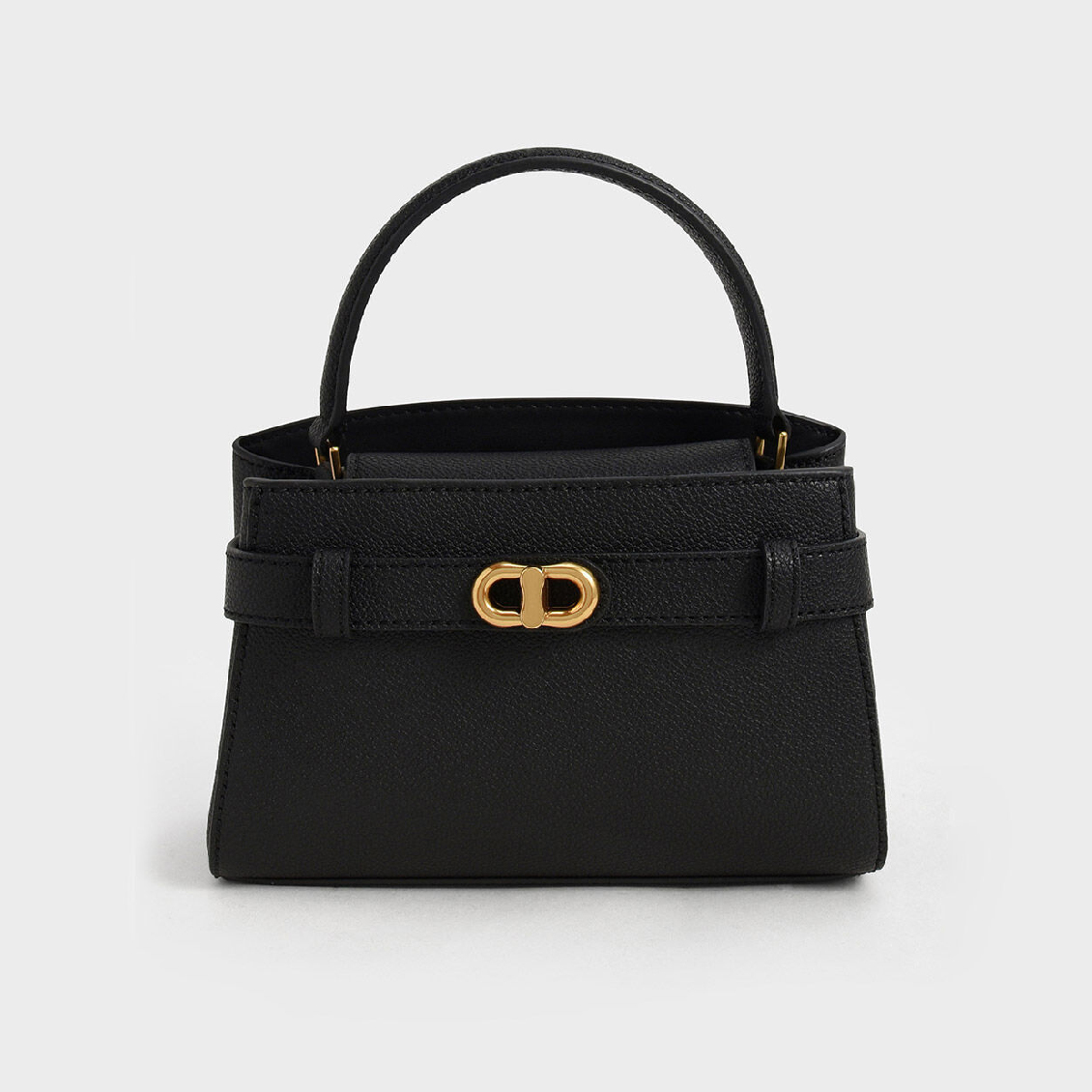 Aubrielle Metallic Buckle Handbag