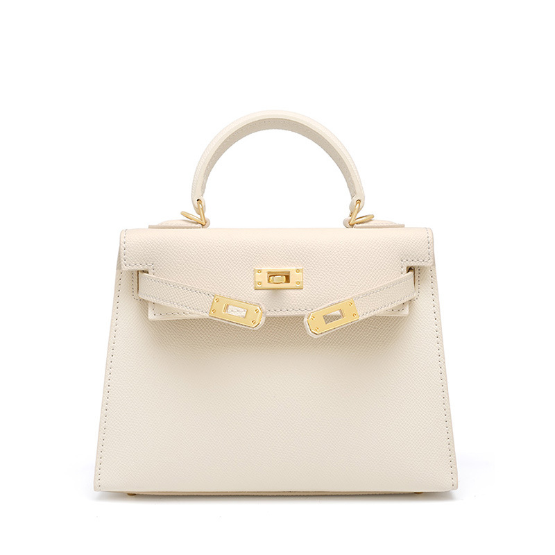Túi Hermes Kelly Remake Hàn Da Bò Togo Màu Trắng