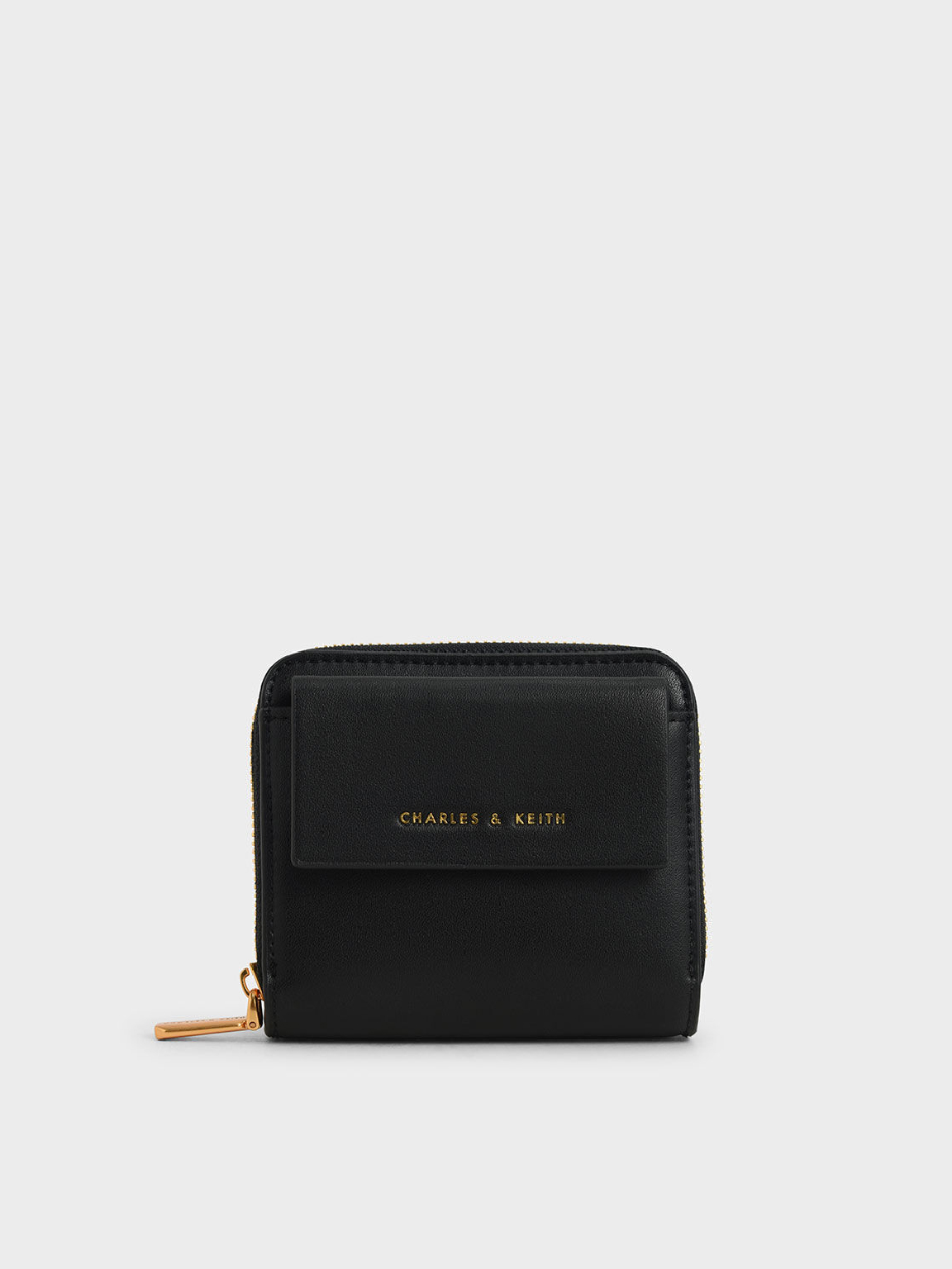Front Flap Zip-around Mini Wallet
