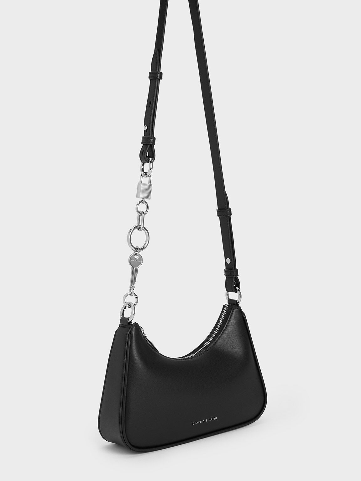 Lock & Key Chain Shoulder Bag