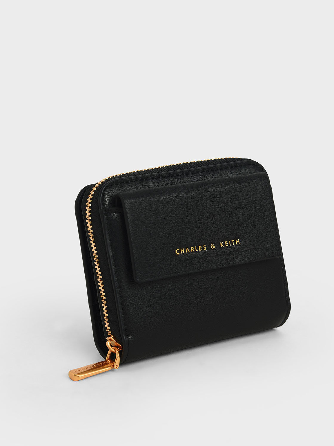 Front Flap Zip-around Mini Wallet