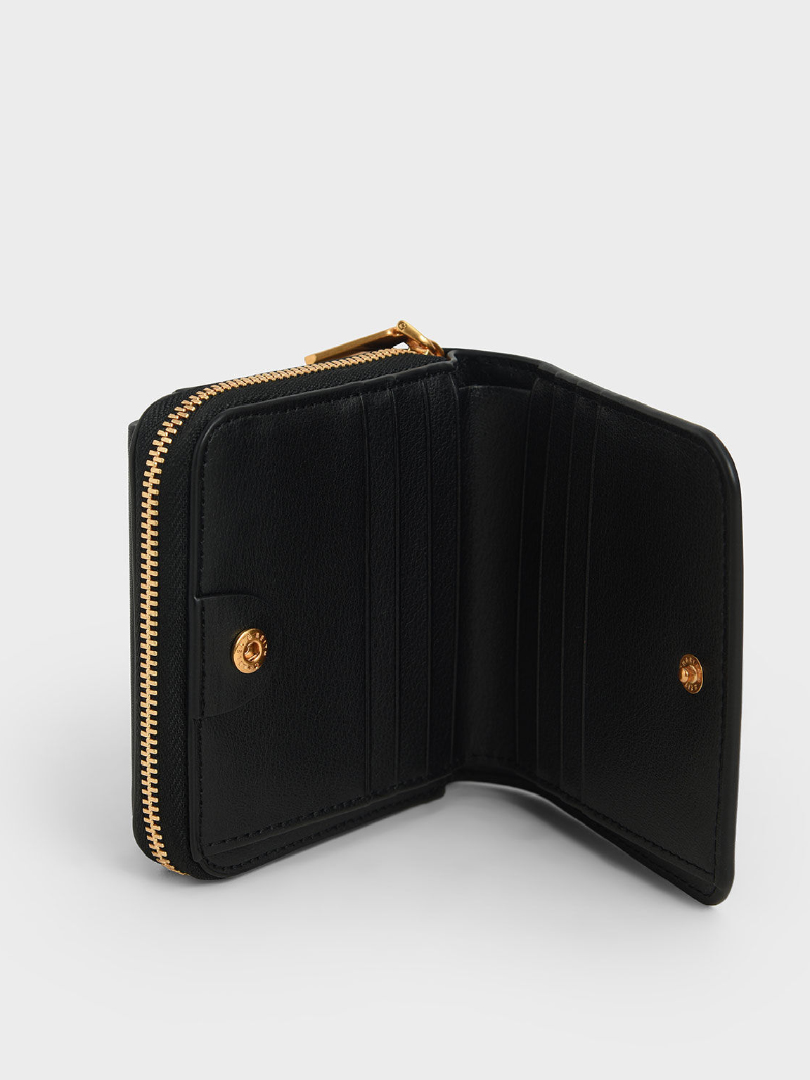 Front Flap Zip-around Mini Wallet