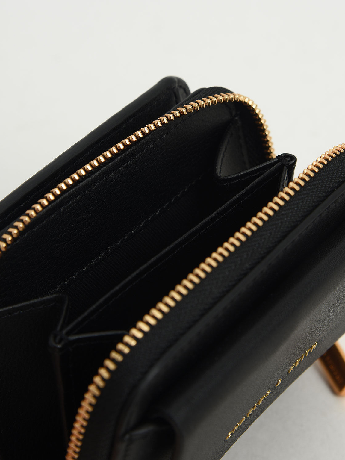 Front Flap Zip-around Mini Wallet
